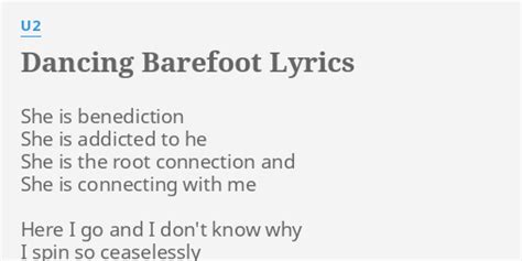 barefoot lyrics|im dancing barefoot lyrics.